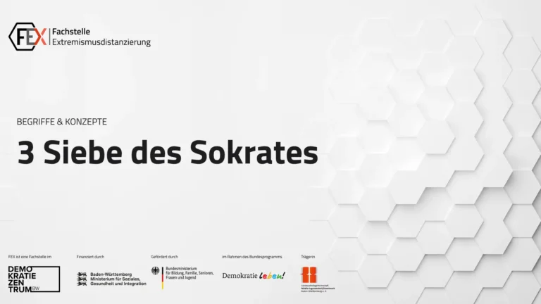 3 Siebe des Sokrates